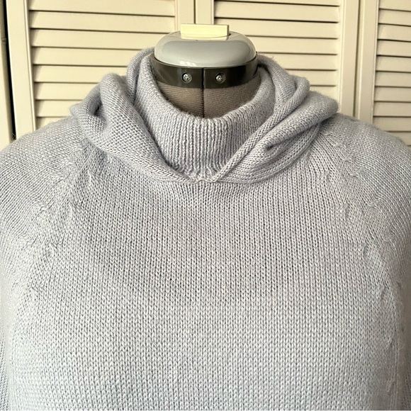 Novica Grey Alpaca Blend Poncho with Hood - steel grey one size - Picture 4 of 14